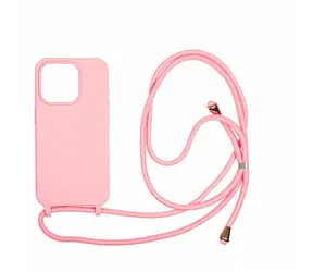 Mobile Origin Lanyard Case zadní kryt pro Apple iPhone 15 Pro růžová