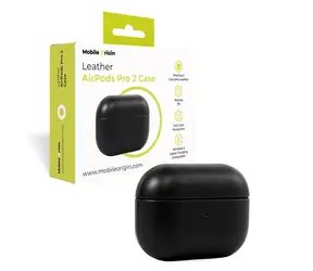Mobile Origin Leather Case kožené pouzdro pro Apple AirPods Pro 2 černá
