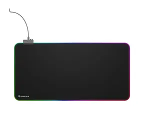 Genesis Boron 500 XXL RGB černá / herní podložka pod myš / 800 x 300 x 4 mm 