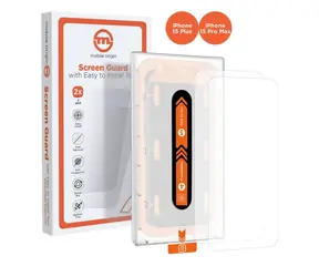 Mobile Origin Orange Screen Guard ochranné sklo pro Apple iPhone 15 Pro Max/15 Plus s aplikátorem / 2 ks