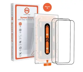 Mobile Origin Orange Screen Guard ochranné sklo pro Apple iPhone 15 s aplikátorem / 2 ks