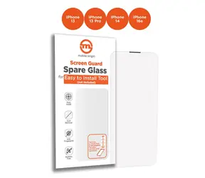 Mobile Origin Orange Screen Guard Spare Glass Apple iPhone 16e/14/13 Pro/13