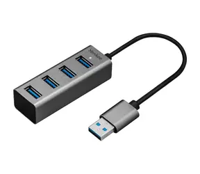 YENKEE YHB 4300 šedá / USB Hub / 4x USB 3.0 