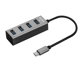 YENKEE YHB C430 šedá / USB Hub / 4x USB-A 3.0 