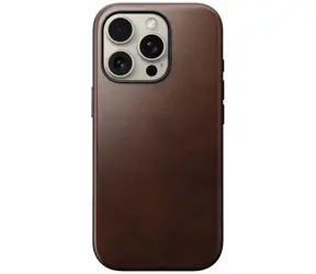 Nomad Modern Leather Case kožený kryt pro Apple iPhone 16 Pro hnědá