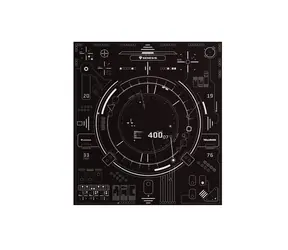 Genesis Tellur 400 černá / podložka pod židli / 110 x 100cm