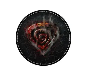 Genesis Tellur 400 Round Lava černá / podložka pod židli / 100 x 100cm