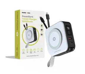 Mobile Origin Powerbank 10 000mAh and Travel Charger bílá /  22.5 W / wireless / Lightning & USB-C / USB-A a USB-C
