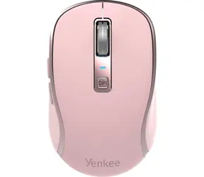 YENKEE YMS 2085PK WL NOBLE růžová / bezdrátová optická myš / 2400 DPI / 5 tlačítek / 2.4 GHz / BT / USB-C