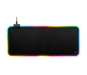 YENKEE YPM 300 RGB WARP černá / herní podložka pod myš a klávesnici / 7 barev / 6 RGB režimů