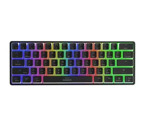 Genesis Thor 660 G2 RGB Gateron Brown US černá / herní bezdrátová klávesnice / USB / Bluetooth