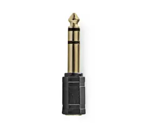 Nedis Stereo audio adaptér jack 3.5 mm (F) - jack 6.35 mm (M) černá / pozlacené 