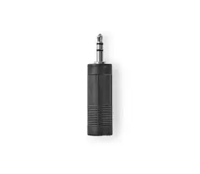 Nedis Stereo audio adaptér jack 6.35 mm (F) - jack 3.5 mm (M) černá / poniklované 
