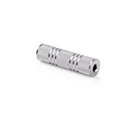 Nedis Stereo audio adaptér jack 3.5 mm (F) - jack 3.5 mm (F) stříbrná / poniklované 