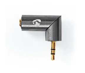Nedis Stereo audio adaptér jack 3.5 mm (M) - jack 3.5 mm (F) šedá 