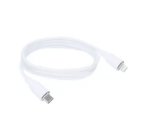 Solight SSC1901-S kabel USB-C (M) - Lightning (M) 1m bílá / silikon