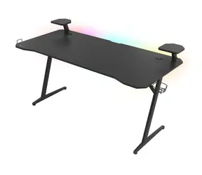 Genesis Holm 510 RGB / Herní stůl / černý / D:160cm / Š:75cm / V:75cm