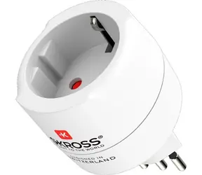 SKROSS cestovní adaptér do Brazílie & Itálie & Švýcarska typ J/N/L