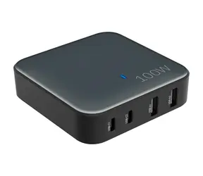YENKEE YAC 4100 černá / Nabíjecí stanice / 2x USB-C / 2x USB-A / QC 4.0+ / 100W 