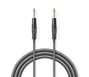 Nedis Mono audio kabel jack 6.35 mm (M) - jack 6.35 mm (M) 3.00 m