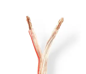 Nedis Repro kabel 2x 6.00 mm2 transparentní / CCA / 100.0 m / Kulatý / PVC  
