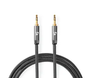 Nedis Stereo Audio kabel jack 3.5 mm (M) - jack 3.5 mm (M) 5.00 m šedá 