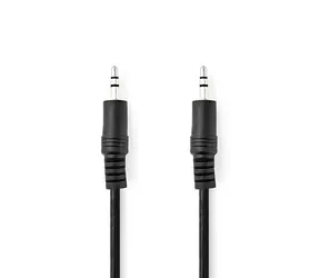 Nedis Stereo Audio kabel jack 3.5 mm (M) - jack 3.5 mm (M) 0.50 m černá 