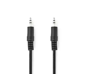 Nedis Stereo Audio kabel jack 3.5 mm (M) - jack 3.5 mm (M) 0.50 m černá 
