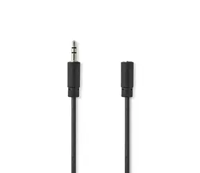 Nedis Stereo Audio kabel jack 3.5 mm (M) - jack 3.5 mm (F) 1.00 m černá 