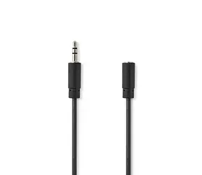 Nedis Stereo Audio kabel jack 3.5 mm (M) - jack 3.5 mm (F) 3.00 m černá 