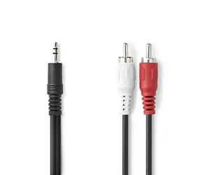 Nedis Stereo Audio kabel jack 3.5 mm (M) - 2x RCA (M) 10.0 m černá 