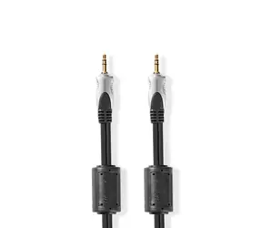 Nedis Stereo Audio kabel jack 3.5 mm (M) - jack 3.5 mm (M) 5.00 m černá 