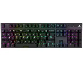 Sharkoon Skiller SGK20 černá / herní klávesnice / mechanická / Huano Brown / RGB / USB / 1.8m / DE Layout