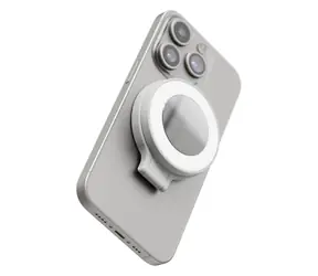 ShiftCam SnapPocket Light bílá / kapesní LED ring světlo na telefon s držákem