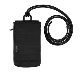 FIXED Taštička přes rameno s kapsou Camino Case pro mobilní telefony do 7" černá