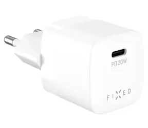 FIXED Síťová nabíječka Mini s USB-C výstupem a podporou PD 20W bílá