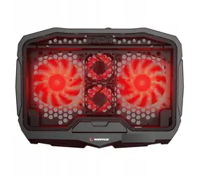 Rampage AD-RX34 černá / chladící podložka / pro notebooky 12.1-17" / 4 ventilátory / USB-A
