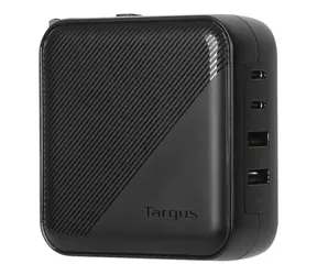 Targus 100W GAN černá / nabíječka do sítě / 2x USB-C / 2x USB-A / PD