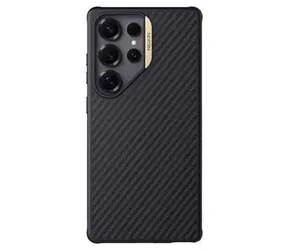 Nillkin Synthetic Fiber PRO Magnetic Zadní Kryt pro Samsung Galaxy S25 Ultra Gold