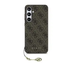 Guess 4G Charm Zadní Kryt pro Samsung Galaxy S24 FE Brown