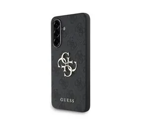Guess PU 4G Metal Logo Zadní Kryt pro Samsung Galaxy A56 Grey