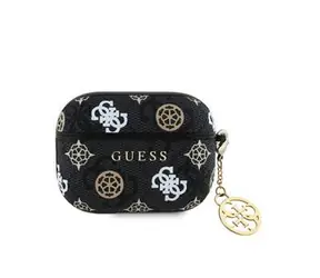 Guess PU 4G Peony Charm Pouzdro pro AirPods Pro Black