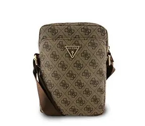 Guess PU 4G Triangle Logo Taška 8" Brown