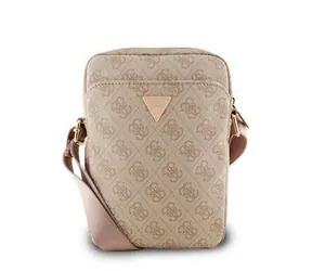 Guess PU 4G Triangle Logo Taška 8" Pink