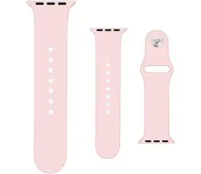 YENKEE YWB 010 AW Silikonový řemínek pro Apple Watch 38 & 40 & 41 mm růžová 