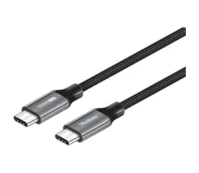 YENKEE YCU 323 BK Kabel USB-C 3.1 Gen 2 (M) - USB-C 3.1 Gen.2 (M) 1.5 m černá / až 100W