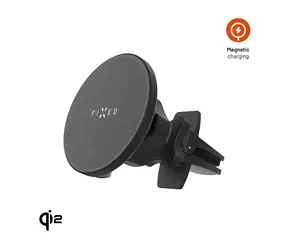 FIXED Držák s bezdrátovým nabíjením MagRound 2 podpora MagSafe 15W Qi2 černý