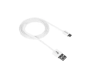 CANYON Nabíjecí kabel microUSB - USB 2.0 / 1m / bílá