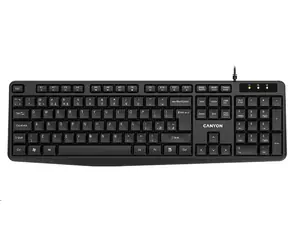 CANYON CNE-CKEY01-CS černá / klasická USB klávesnice / omývatelná / CZ/SK layout  