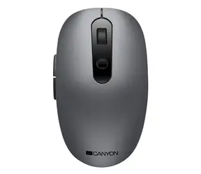 CANYON CNS-CMSW09DG šedá / optická bezdrátová myš / 800/1000/1200/1600 dpi / 6 tlačítek / USB 2.0 / 2.4GHz / 1x AA